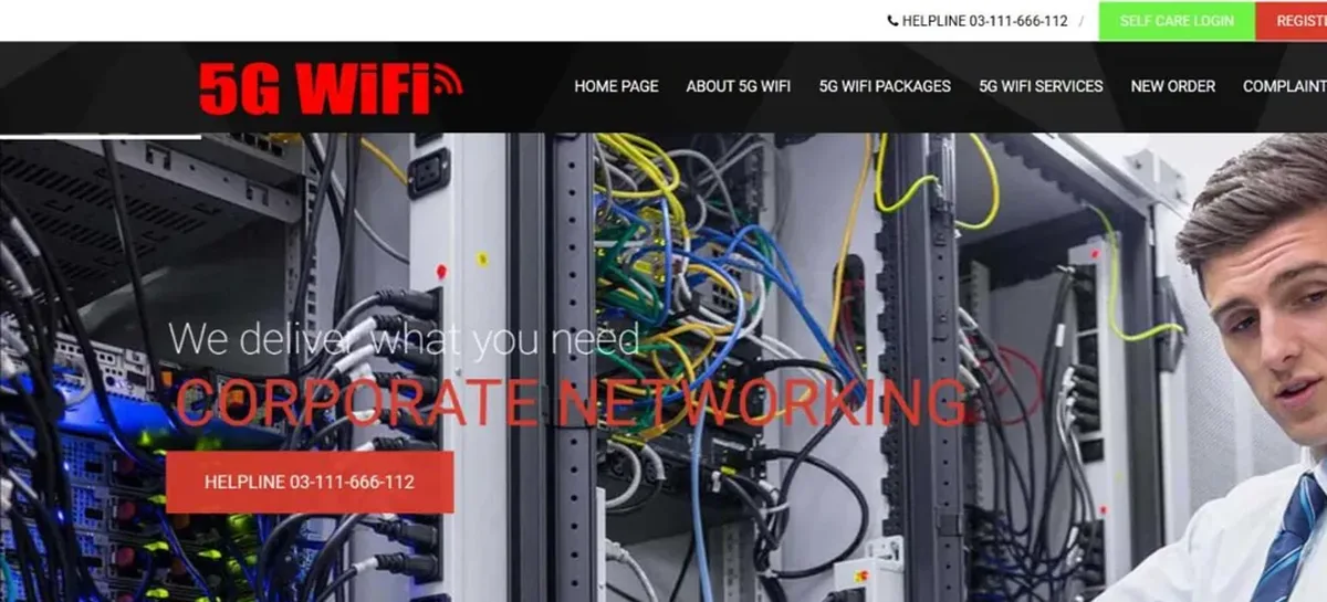 5G WiFi website