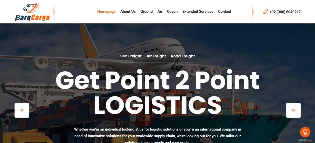 Barq Cargo website
