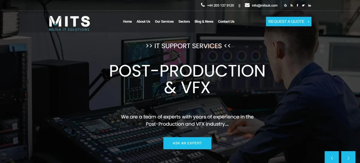 MITs UK - Media IT Solutions website