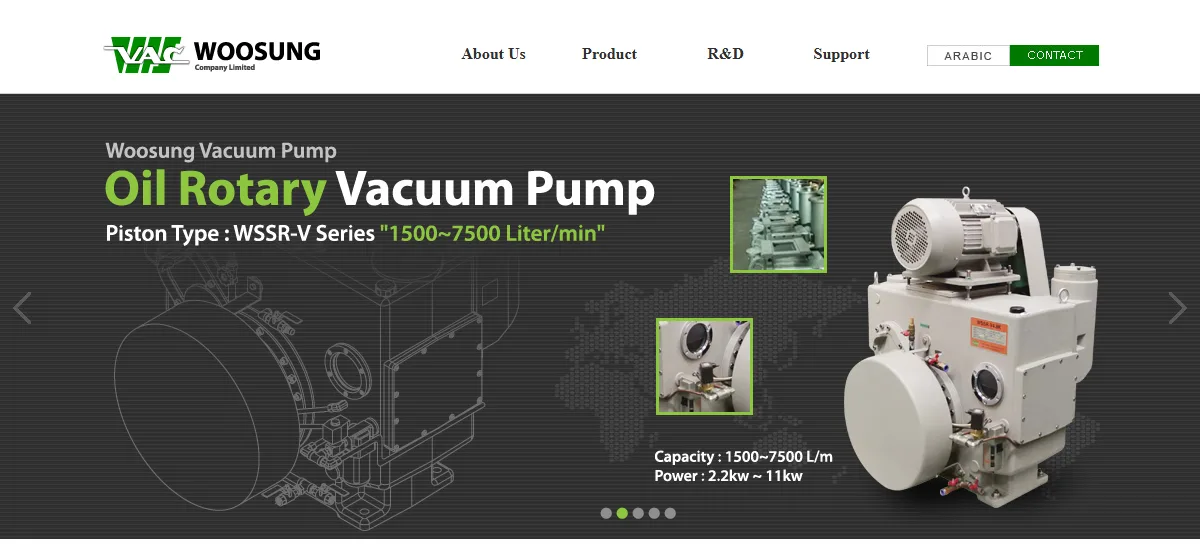 Woosung Vacuum website